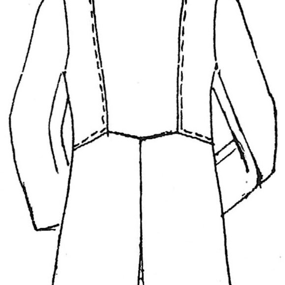 Anna Huling Double-Breasted Charcoal Frock - Picture 9 of 16